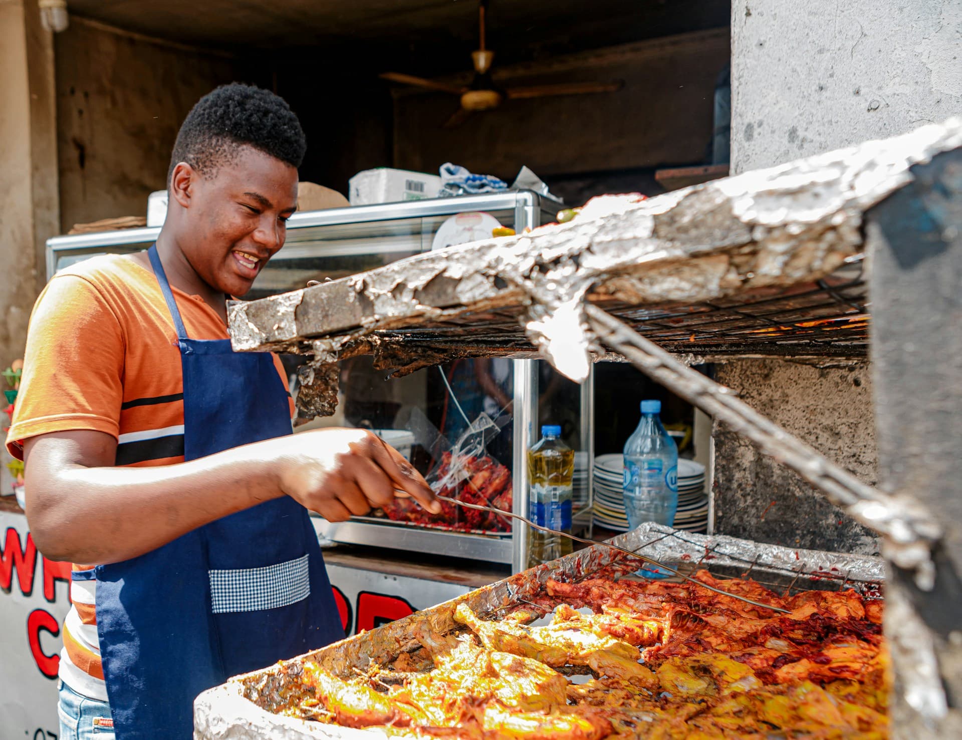 Street food scene in Dar es Salaam